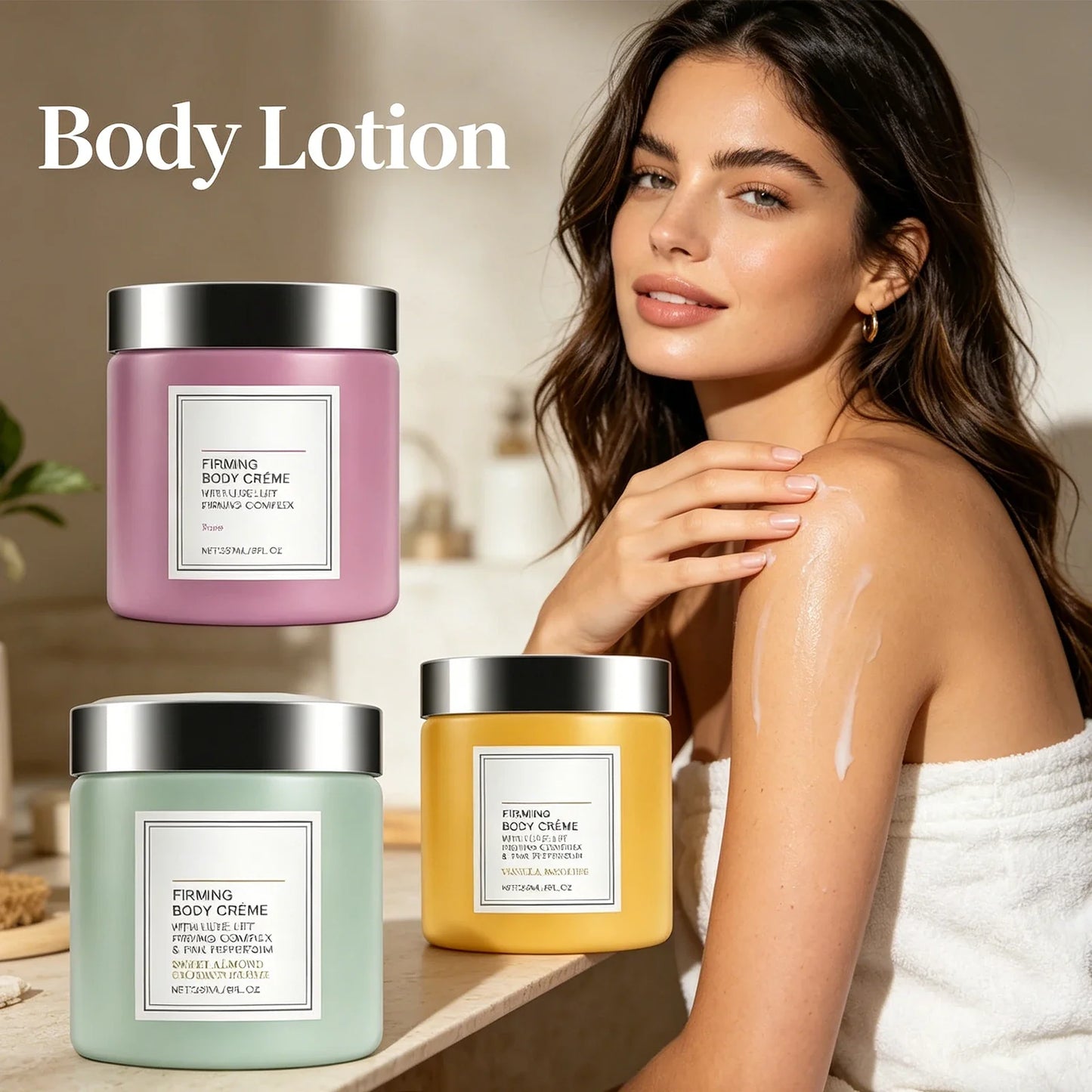 237ml Firming Body Cream – Deep Moisturizing, Floral Scent