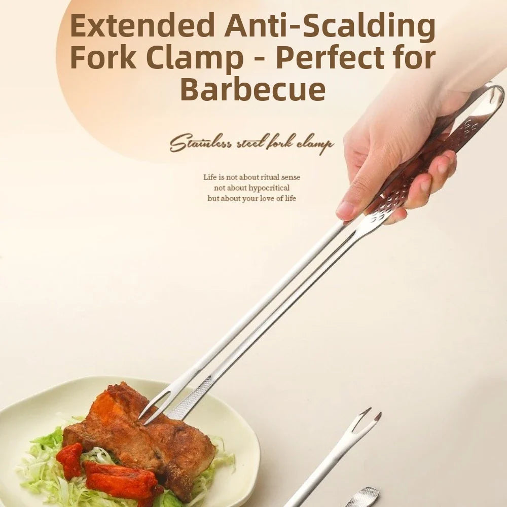 Stainless Steel BBQ Tongs | Long Handle Grill Tongs – 3 Sizes