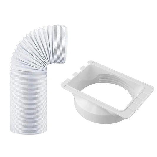 Portable Air Conditioner Hose Square Exhaust Connector ABS Adapter Peaceful Pleasures Health and Wellness Coupler 150cm Tube