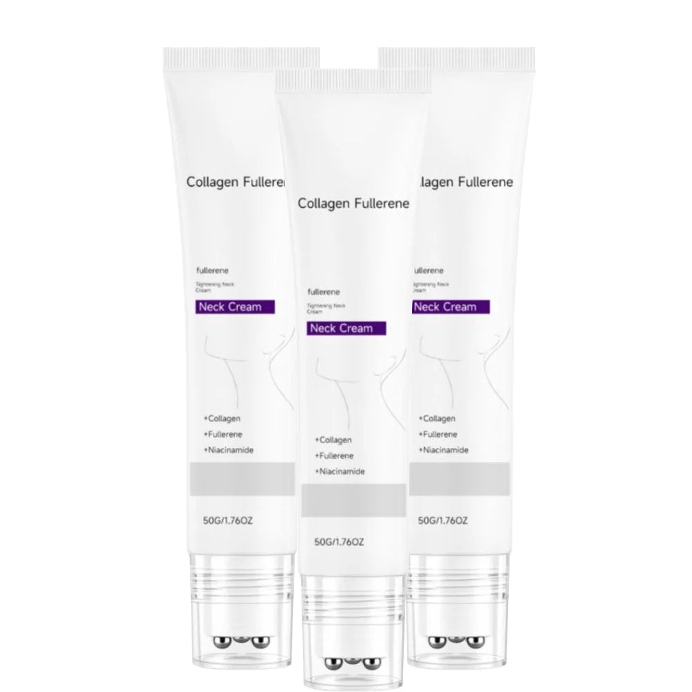 Instant Light Line Neck Cream Collagen Anti-Wrinkle Fade Fine Lines Firming Skin Rollerball Design Massage Promotes Absorption Peaceful Pleasures Health and Wellness C