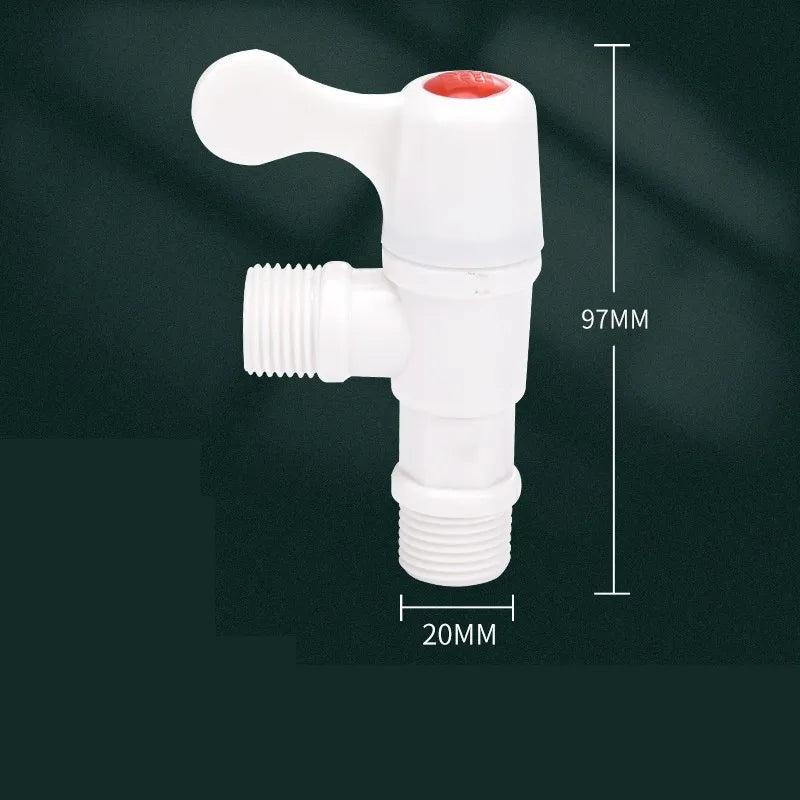 Plastic Angle Stop Valve G1/2 – Toilet & Sink Shut-Off