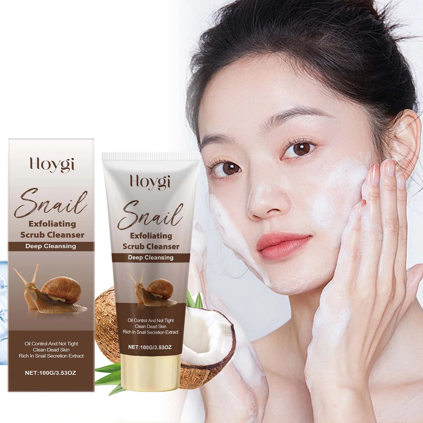 Snail Mucin Exfoliating Face Wash – Brighten & Hydrate 100g