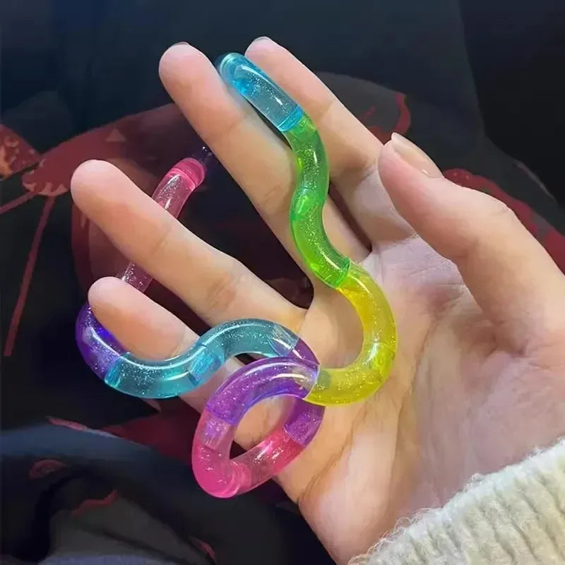 Deformable Rope Fun and Educational Fidget Toy Deformation Rope Knot Stress Relieving Toy Funny Gift for Kid Juguetes Antiestrés Peaceful Pleasures Health and Wellness