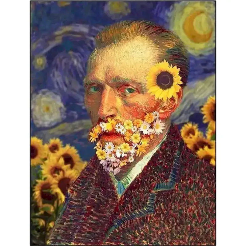 Van Gogh Starry Sky Paint by Numbers Kit | 60x75cm Canvas Paint by Numbers Kit Peaceful Pleasures Health and Wellness 9921201 40x60cm Unframed