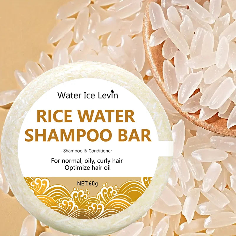 Organic Rice Water Shampoo Bar – Nourishing Hair Soap 60g