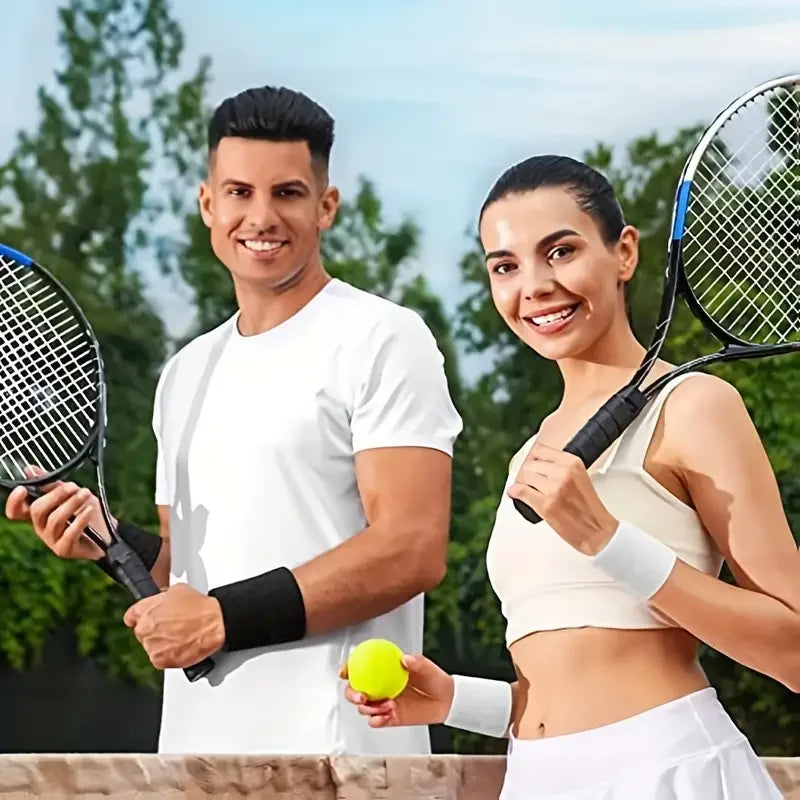 1 pcs Sweat-Absorbing Sports Wrist and Elbow Guard with Towel Wristband - Protector Sweatband Gym Wrist Guard, Fit Up To 100kg Peaceful Pleasures Health and Wellness