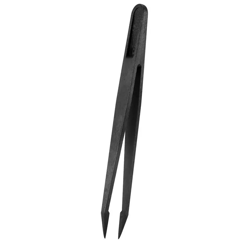 50-Pack Anti-Static Tweezers | Black Plastic Tip, 12cm