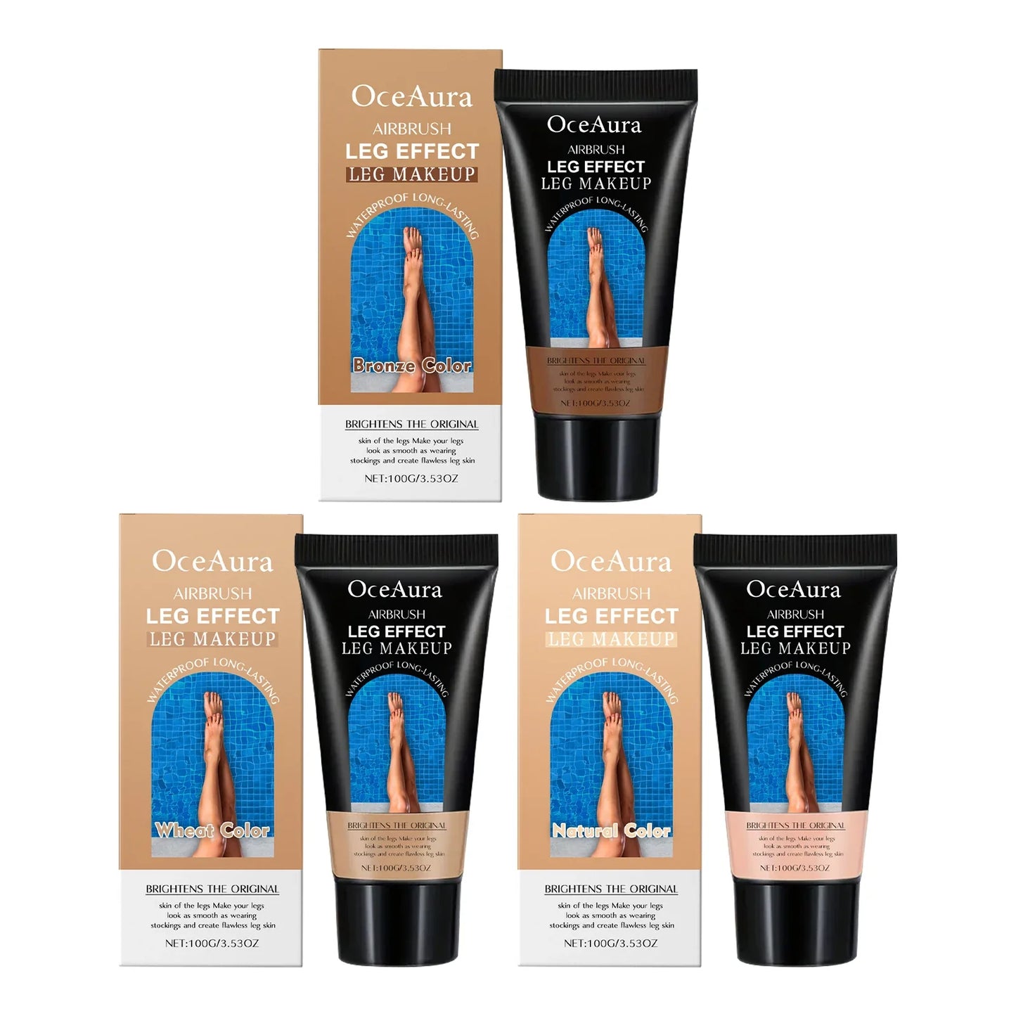 OceAura Leg Foundation Cream – Tan, Cover & Moisturize | 100g