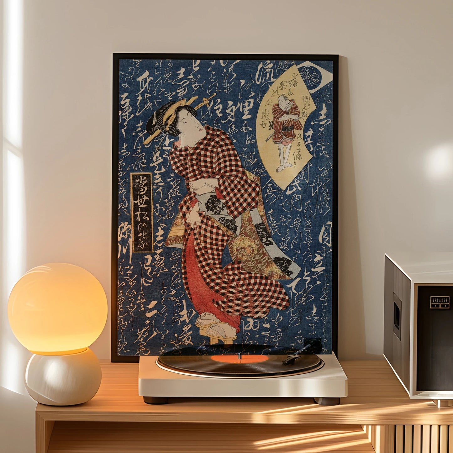 Minimalist Japanese Geisha Canvas Wall Art Print | Home Decor