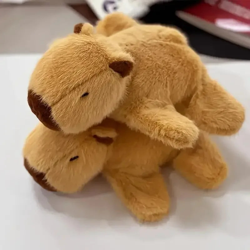 Capybara Snap Ring Plush Bracelet – Fun Kids Gift & Photo Prop