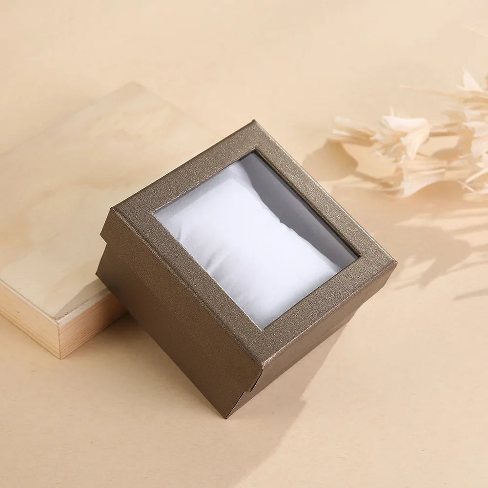 Pinstripe Transparent Watch Box | Jewelry Storage Gift Case