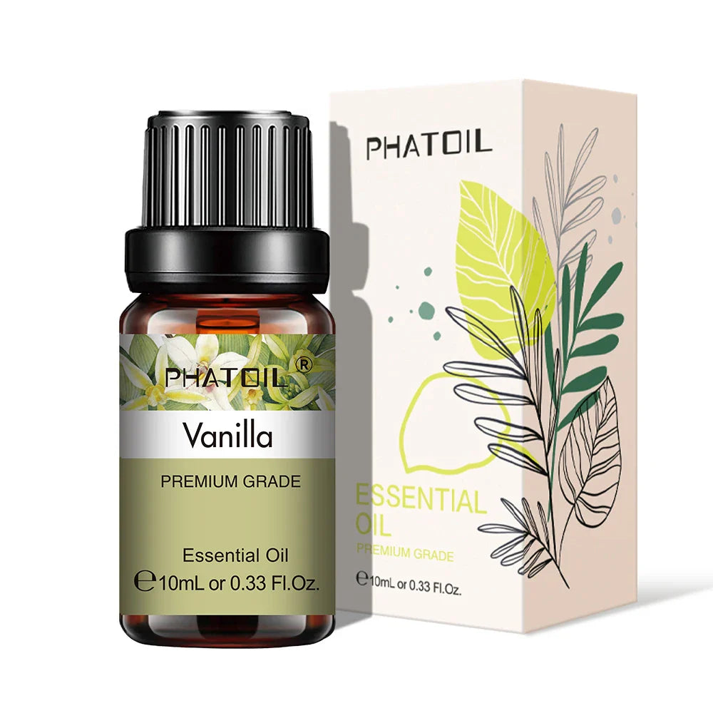 PHATOIL 10ml Pure Natural Essential Oils for Diffuser & Aromatherapy