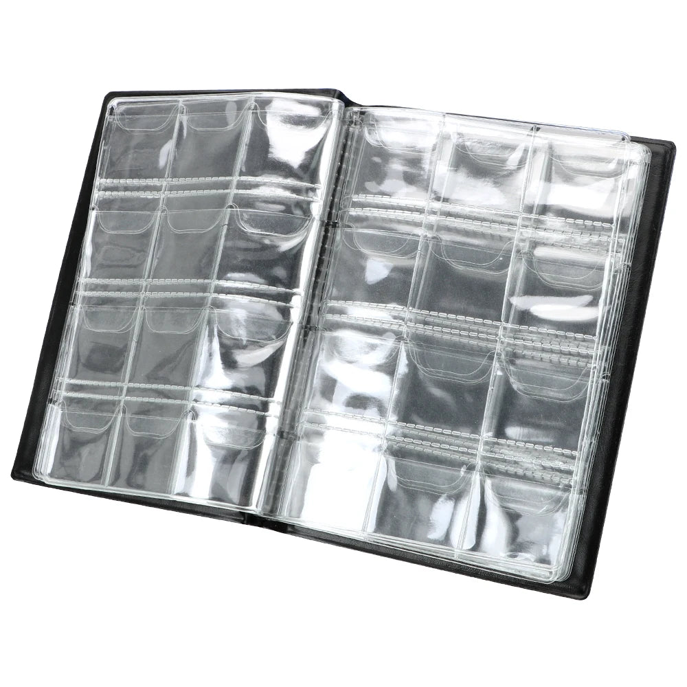 120 pieces Coins Album Multi-kinetic PVC Banknotes Coin Collection Book For Collectors Badge Collect Accessories Peaceful Pleasures Health and Wellness