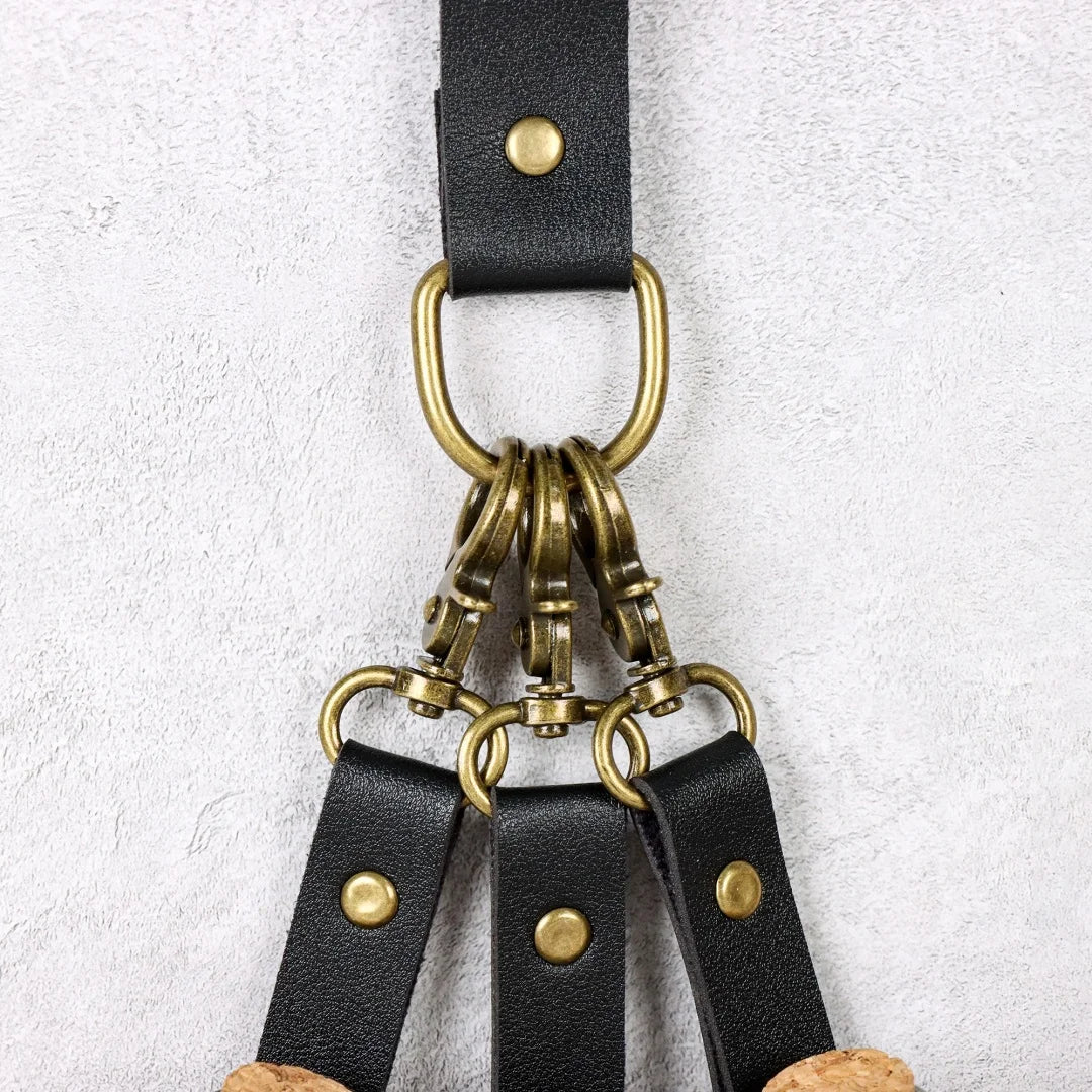 Medieval Witch Magic Potion Bottle PU Leather Stand Belt Accessories
