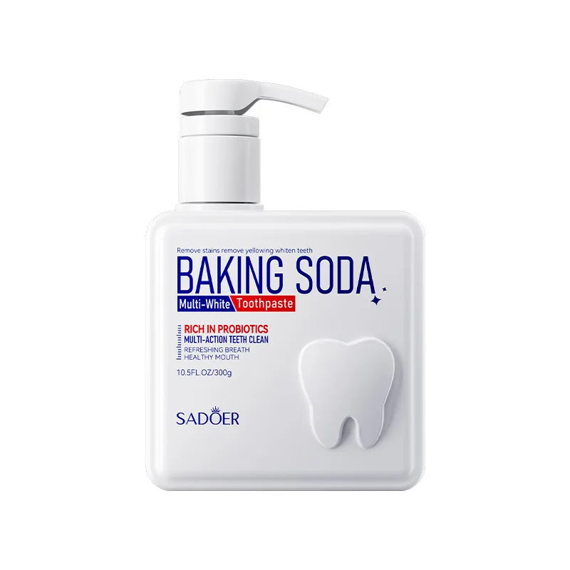 Cleansing Baking Soda Probiotic Pump Toothpaste, Deep Cleaning Teeth, Whitening And Brightening Toothpaste 300g Peaceful Pleasures Health and Wellness 1pc