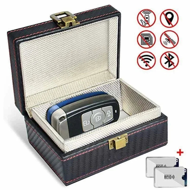 Anti Theft Faraday Box RFID Faraday Key Fob Protector Radiation-proof Mobile Phone Box Car Keyless Signal Blocker Security New Peaceful Pleasures Health and Wellness