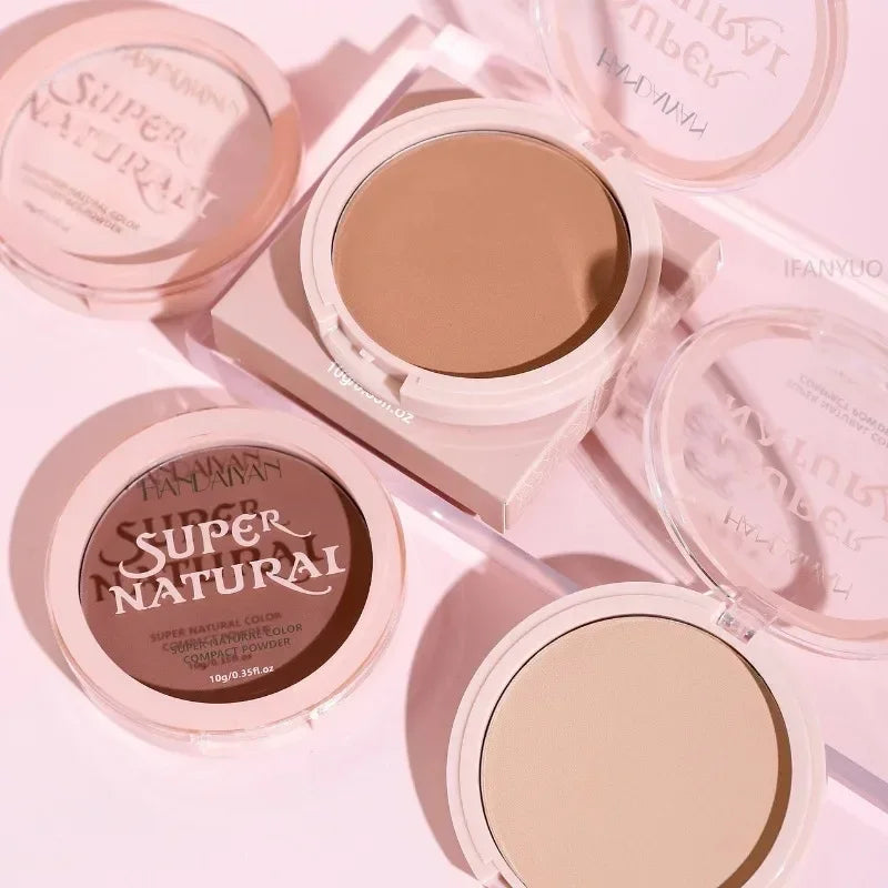 Handaiyan Matte Pressed Powder Foundation – 8 Shades, Oil Control