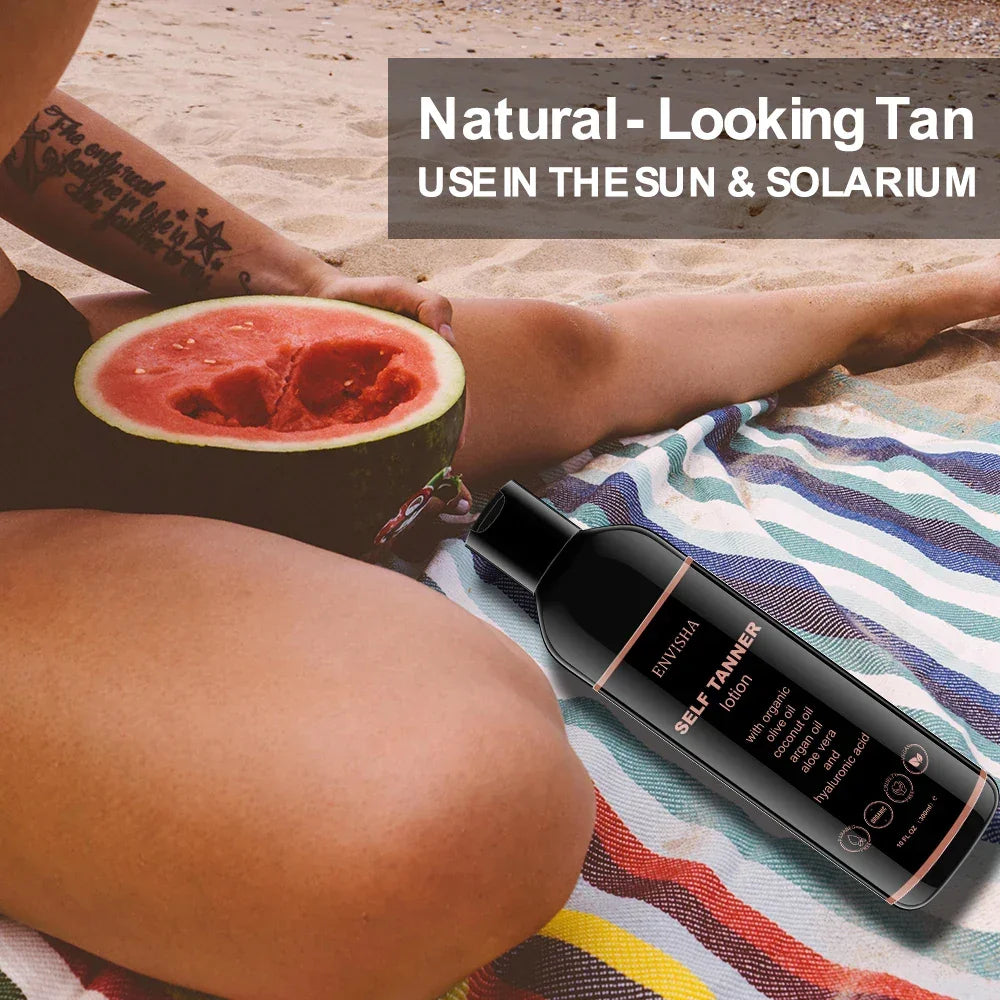 ENVISHA Organic Self Tanning Lotion – 300ml Self Tanner ENVISHA