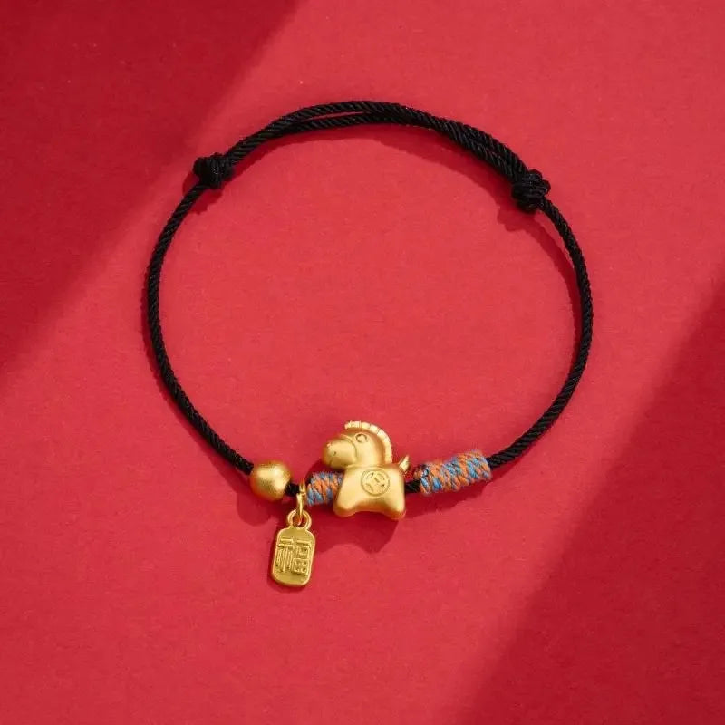 2026 Year of the Horse Red Lucky Bracelet | Chinese New Year
