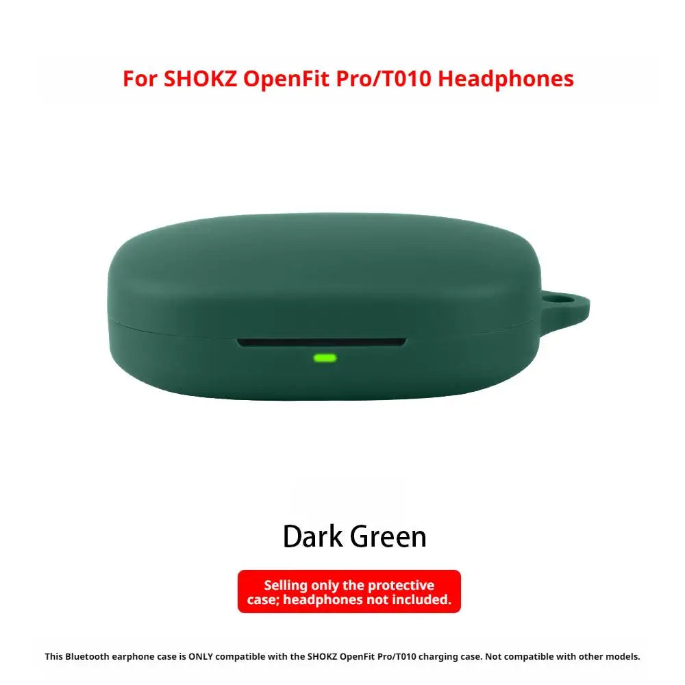 Soft Silicone Protective Case For SHOKZ OpenFit Pro T010 Anti Scratch Shockproof Full Cover Charging Case Protector Electronics Peaceful Pleasures Health and Wellness D