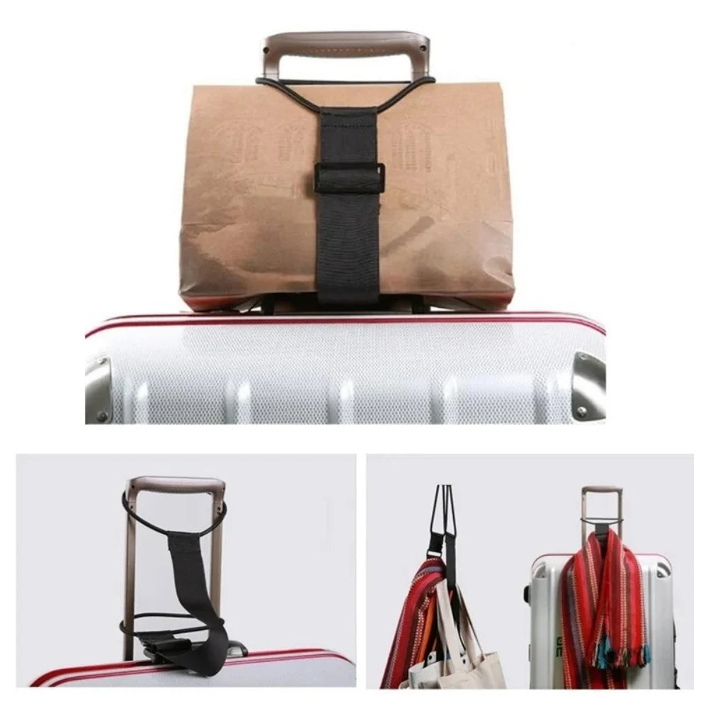 Adjustable Elastic Luggage Strap – Reusable Bungee Suitcase Belt