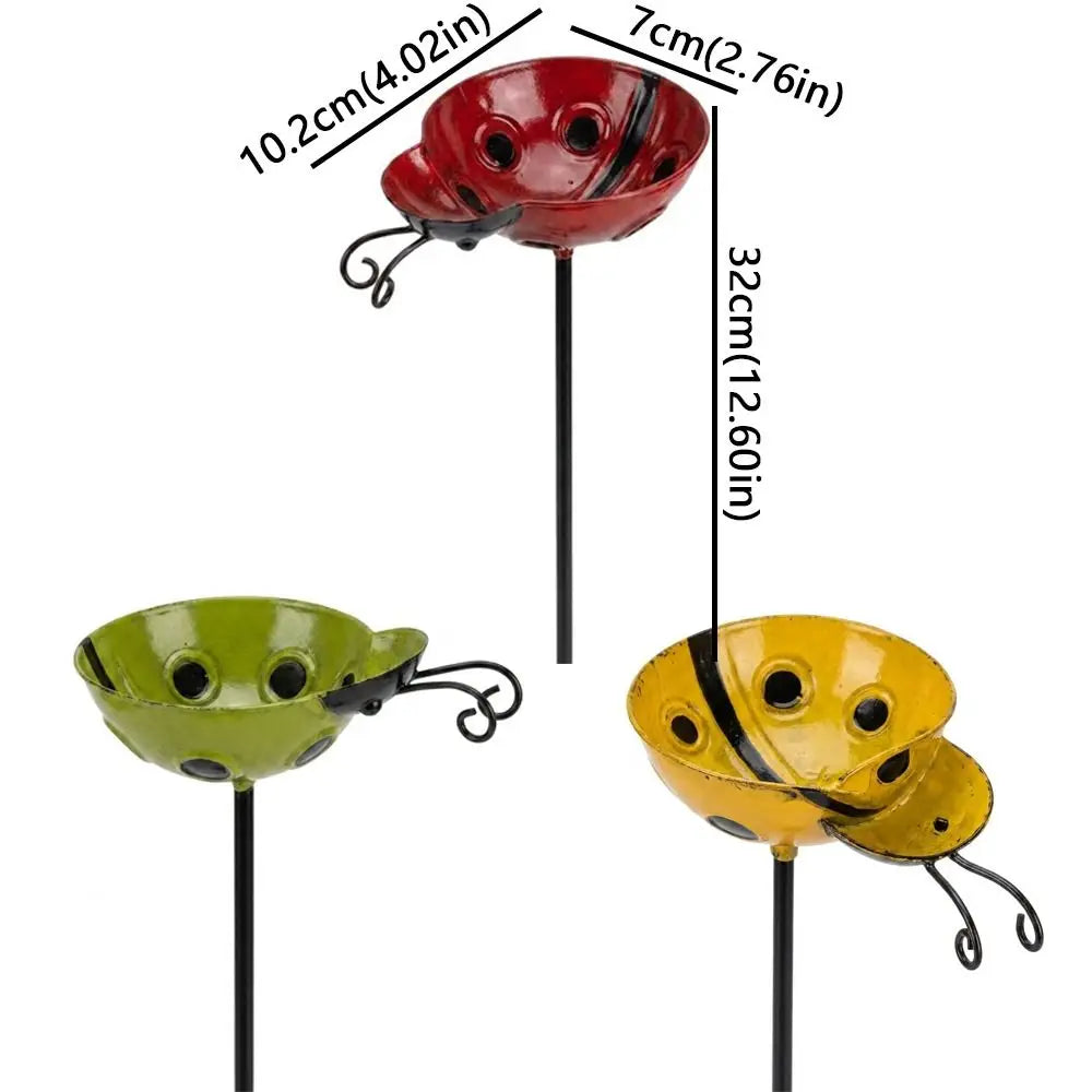 Bee Watering Station Iron Art Garden Stake – Rust-Resistant