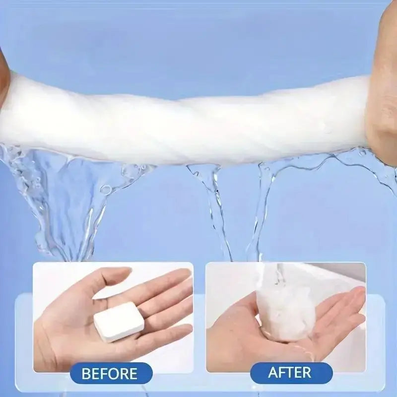 One-time Compressed Towel Washcloth Thickens the Cotton Bath Towel Travel Clean Face Independent Packing Portable Face Towel Peaceful Pleasures Health and Wellness