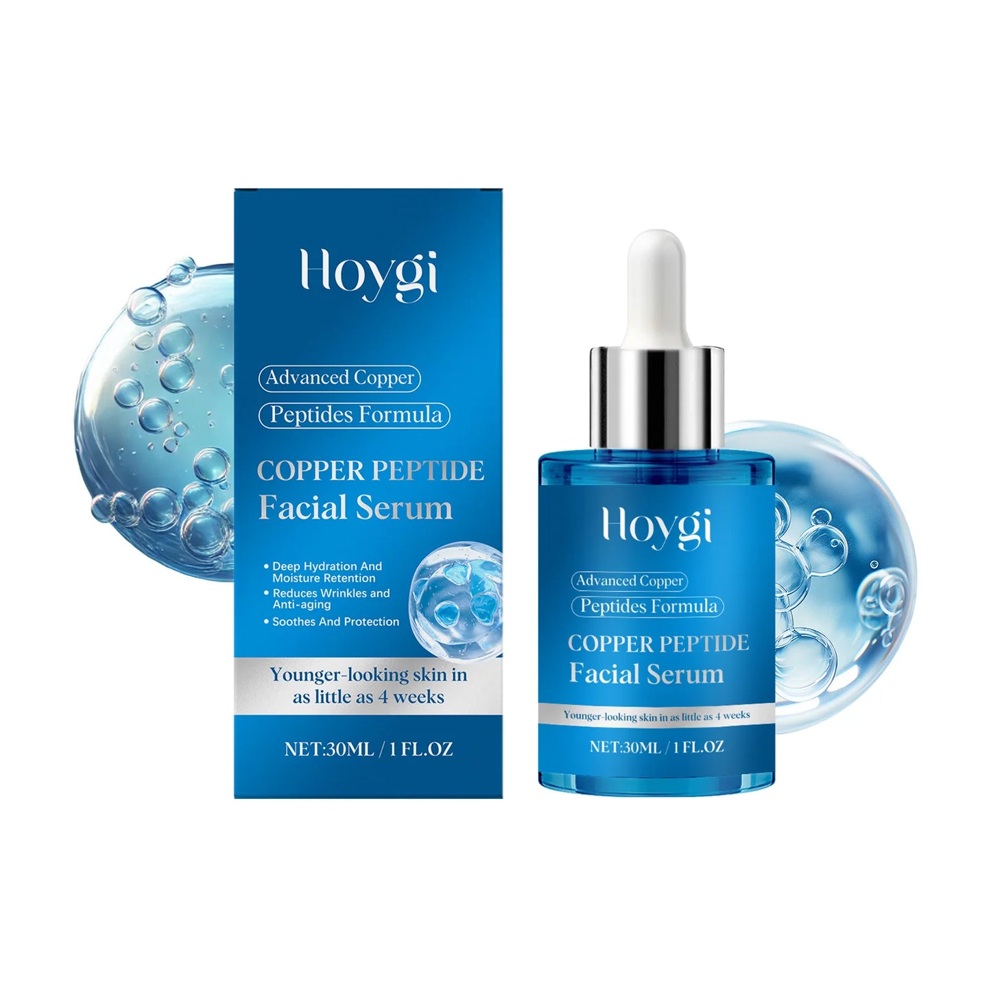 Copper Peptide Facial Serum – Firming & Hydrating K-Beauty
