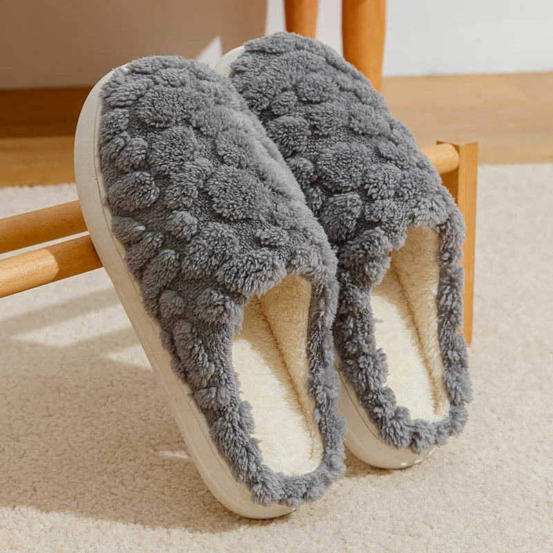 Winter Cotton Slippers | Warm Non-Slip Indoor House Shoes