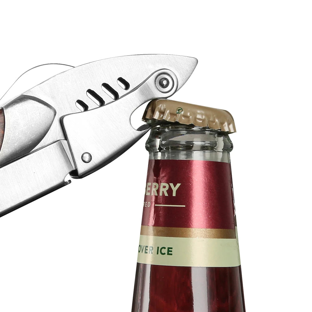 Shark Design Wine Bottle Opener for Beer Bottle or Carton with Small Knife Shark Home Decor Wine or Kitchen Accessories Peaceful Pleasures Health and Wellness