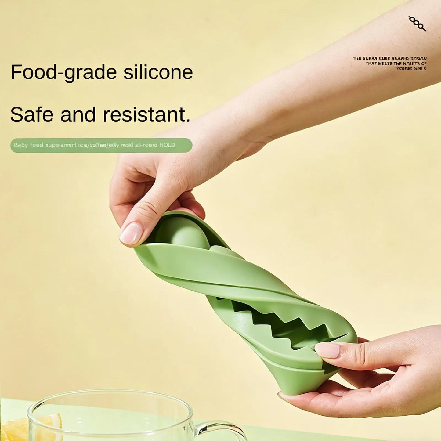 Silicone Ice Cream Pop Mold with Lid & Sticks | DIY Frozen Treats