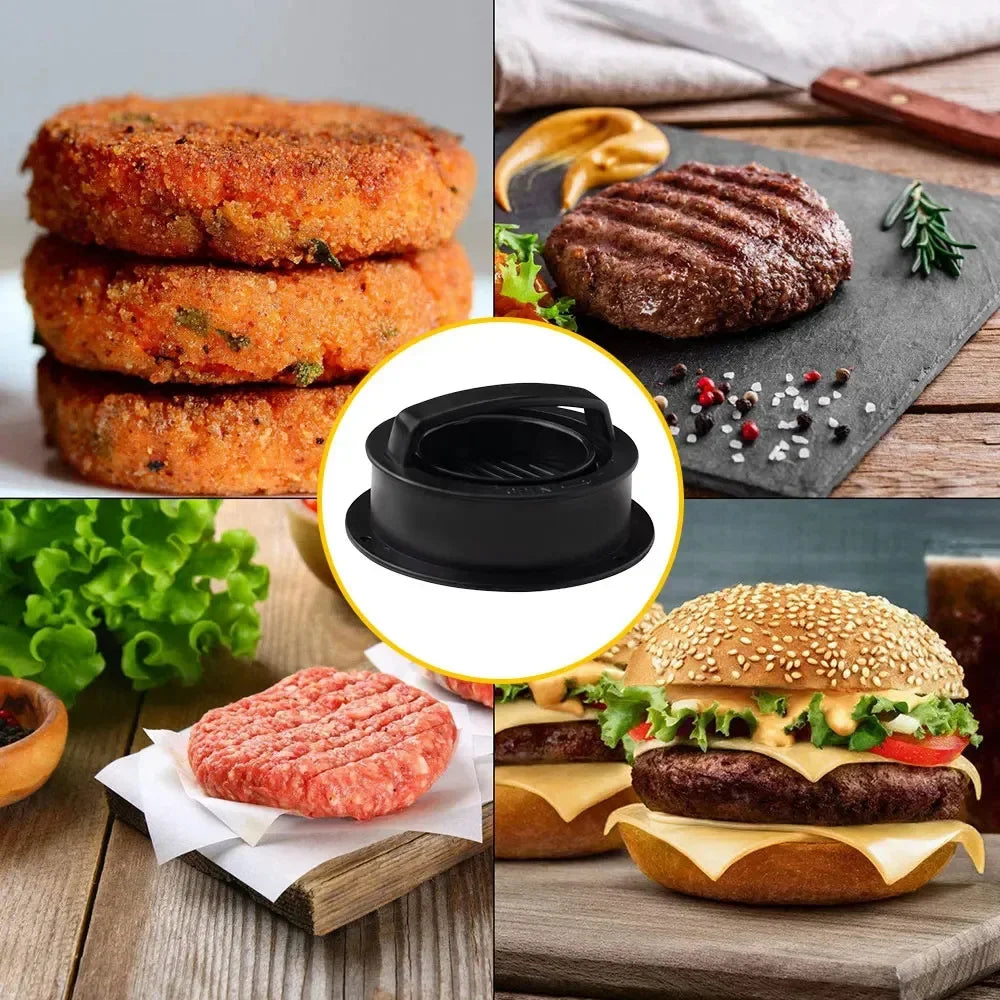 Round Hamburger Burger Press Beef Grill Food-Grade ABS Hamburger Helper Meat Press Cutlets Patty Maker Mold Kitchen Gadgets Peaceful Pleasures Health and Wellness