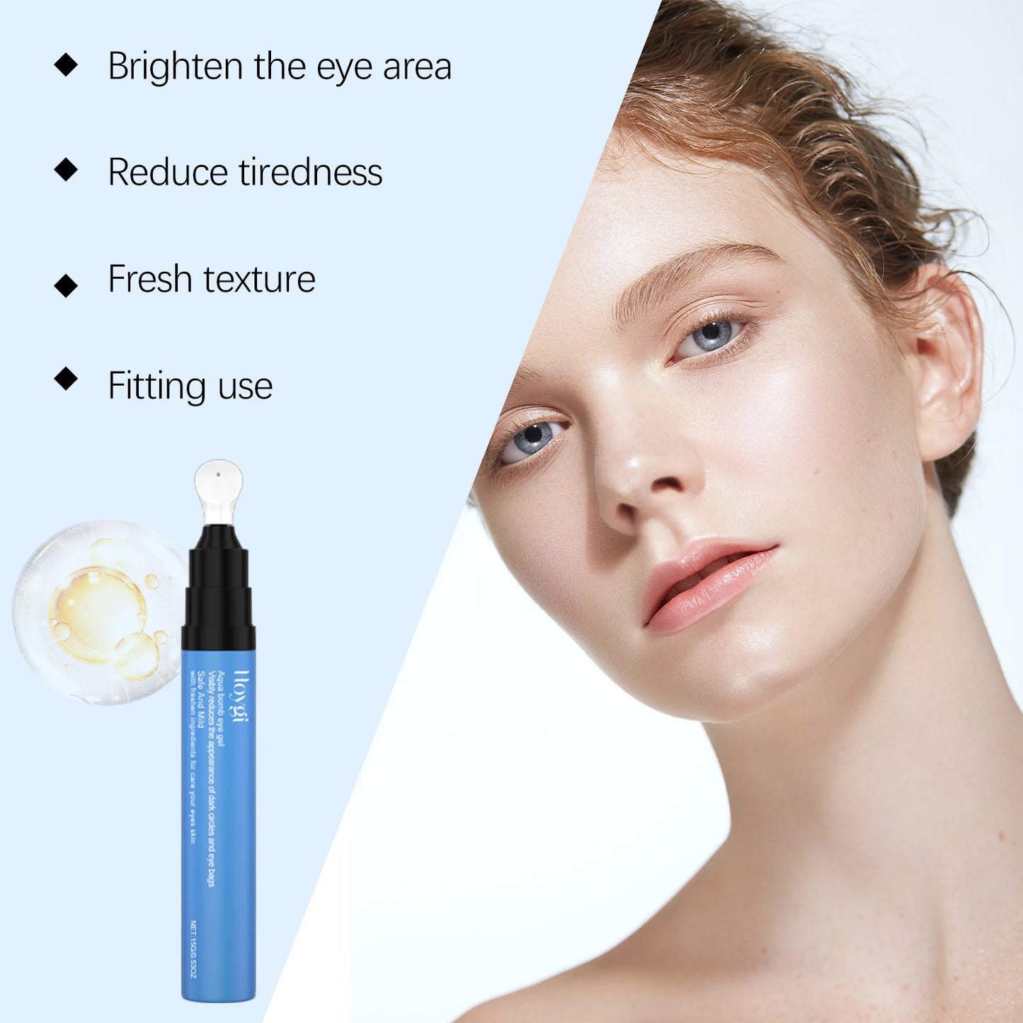 Refreshing Eye Gel for Reducing Dark Cicles and Eye Bags Relieve Tiredness Brighten Eye Area Anti Eye Bags Nicotinamide Eye Care Peaceful Pleasures Health and Wellness