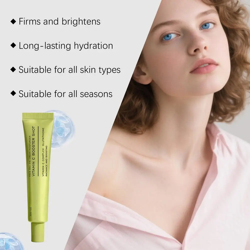 Vitamin C Booster Shot Face Cream With Glutathione And Niacinamide For Dark Spot Care,Improves Fine Lines,Korean Glass Skin Care Peaceful Pleasures Health and Wellness