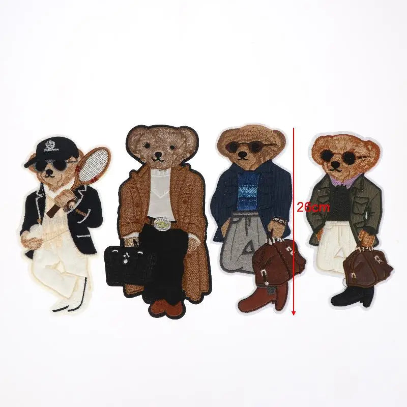 1Pcs Large Bear Clothing Patch for DIY Craft Projects Peaceful Pleasures Health and Wellness