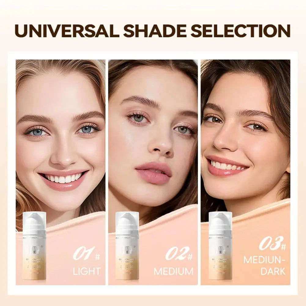 Color-Changing Sunscreen Foundation, Skin Tone Matching, All-Day Long-Lasting Wear, Perfect Base Foundation Makeup Peaceful Pleasures Health and Wellness