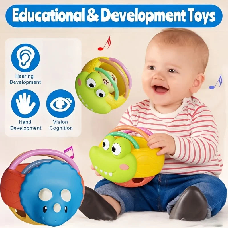 Cute Cartoon Baby Rattle – CE-Certified ABS Plastic Toy