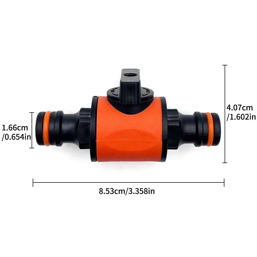 2PC Garden Hose Pipe Tap Shut Off Valve Fitting Connector Pipe Coupler Stop Water Connection Repair Joint Irrigation System Adap Peaceful Pleasures Health and Wellness