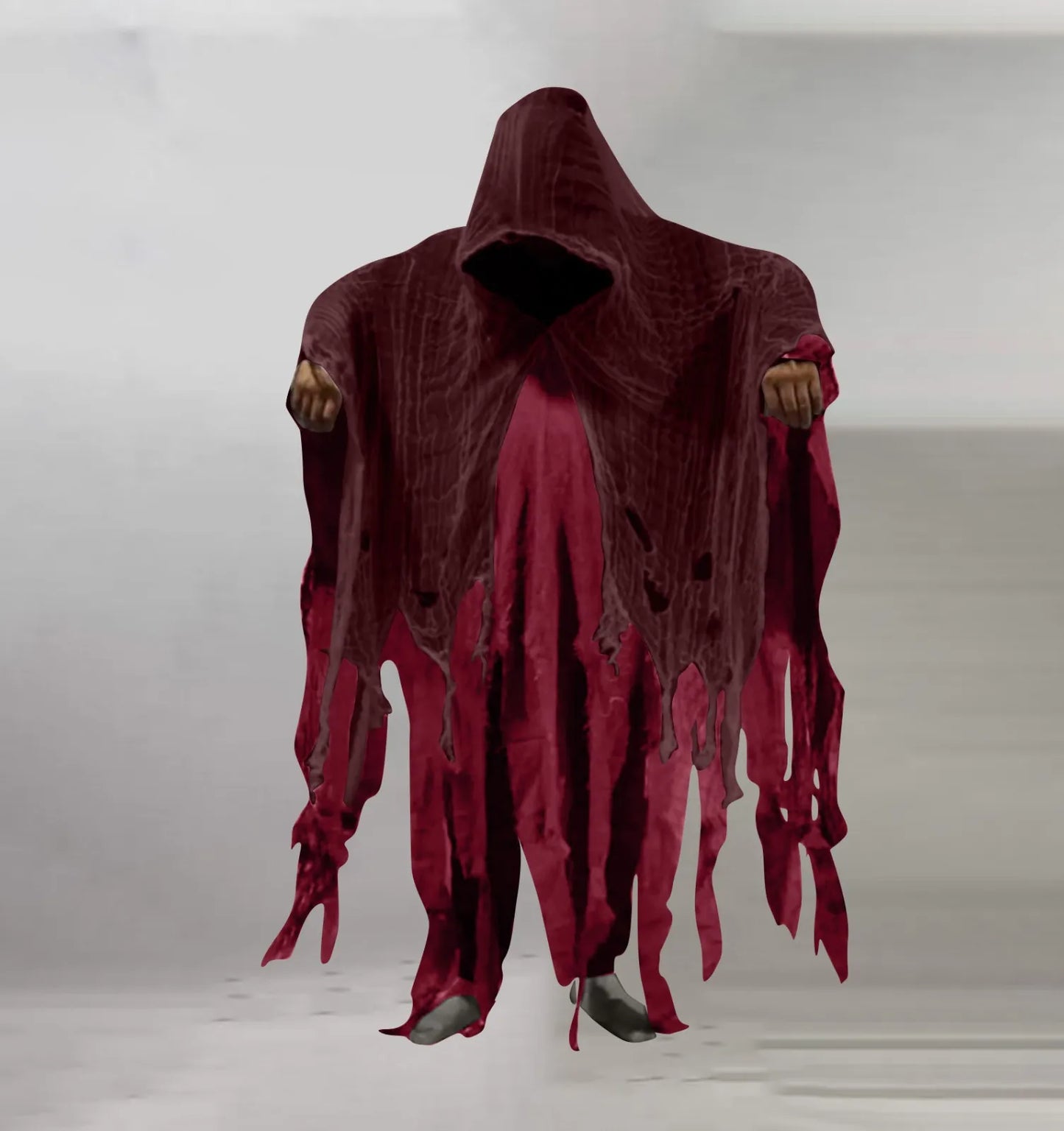 Halloween Gothic Hooded Cloak Costume | Unisex Cape & Dress Set