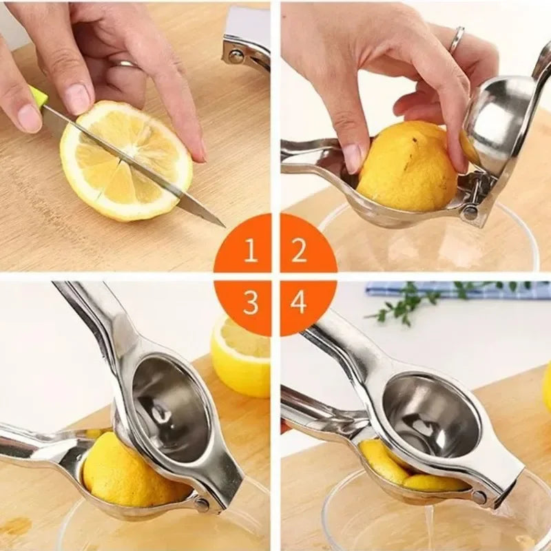 Stainless Steel Manual Citrus Lemon Squeezer | Kitchen Juicer