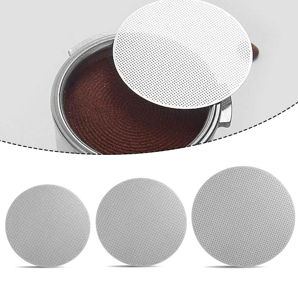 Espresso Puck Screen 51/53.5/58.5mm – Reusable Steel Filter