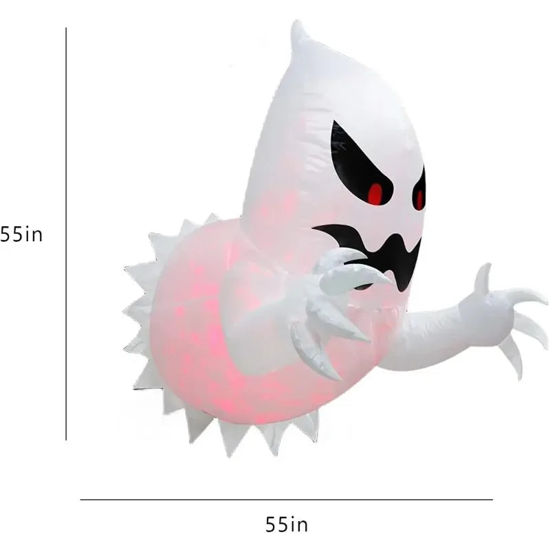 Halloween Inflatable Ghost Corpse with LED Eyes | Outdoor Decor