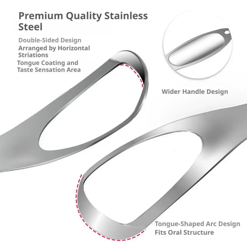 Stainless Steel Tongue Scraper | Fresh Breath Oral Care Tool