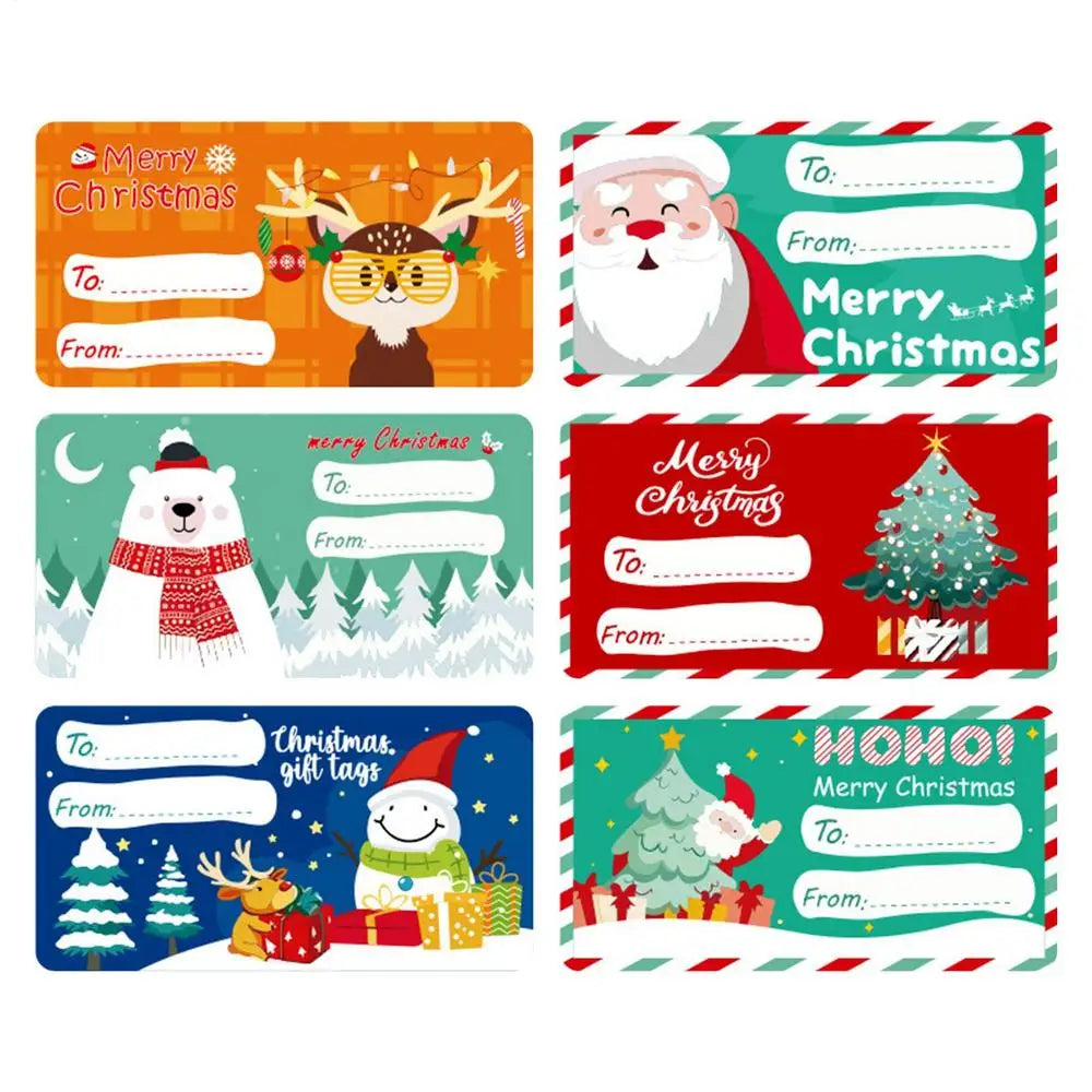 Christmas Label Stickers 60 Sheets | Holiday Gift Tags