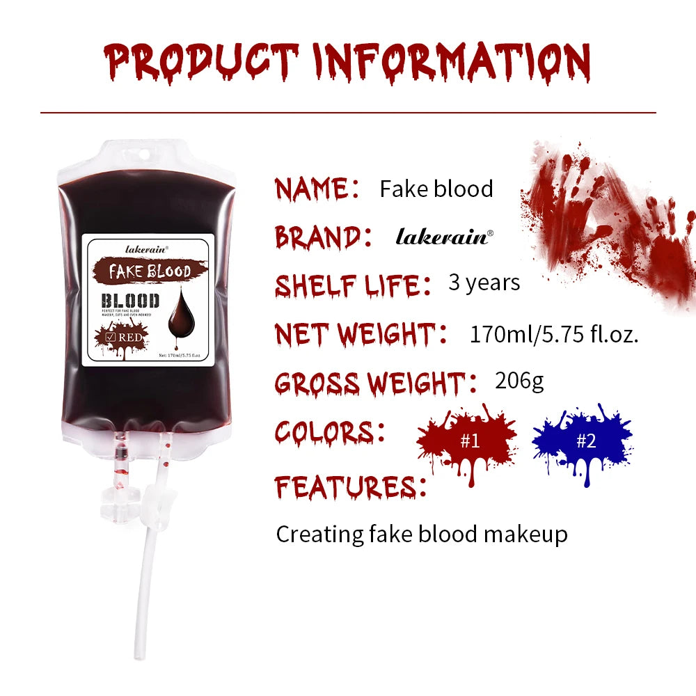 Realistic Washable Fake Blood Makeup – Halloween Body Paint 170ml Halloween Body Paint Peaceful Pleasures Health and Wellness