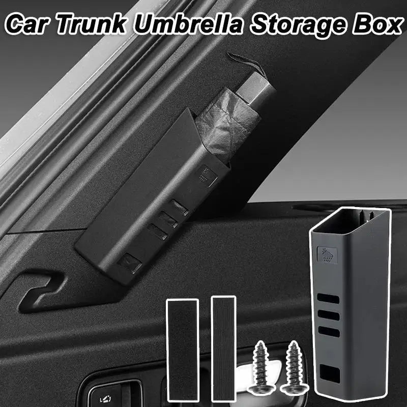 Car Umbrella Holder Storage Box Trunk Waterproof Rain Organizer