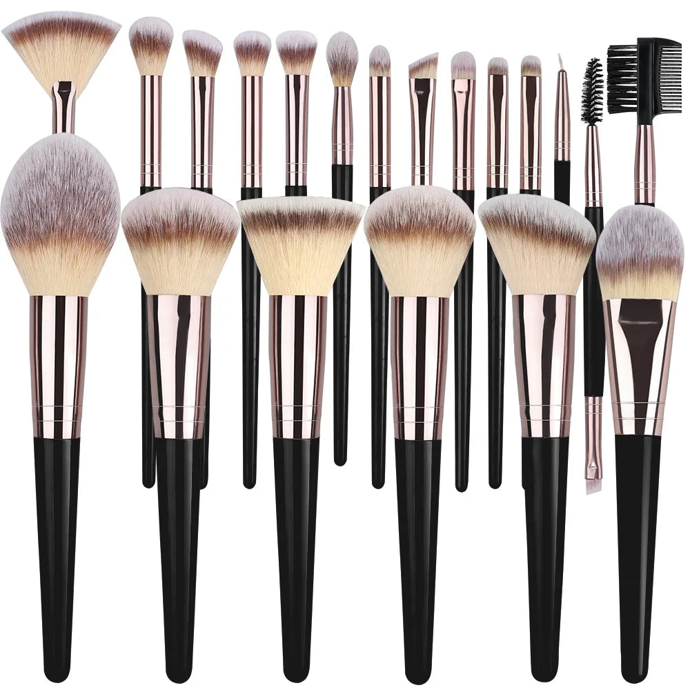 RUNTOIN 20-Piece Professional Makeup Brush Set | Soft & Fluffy