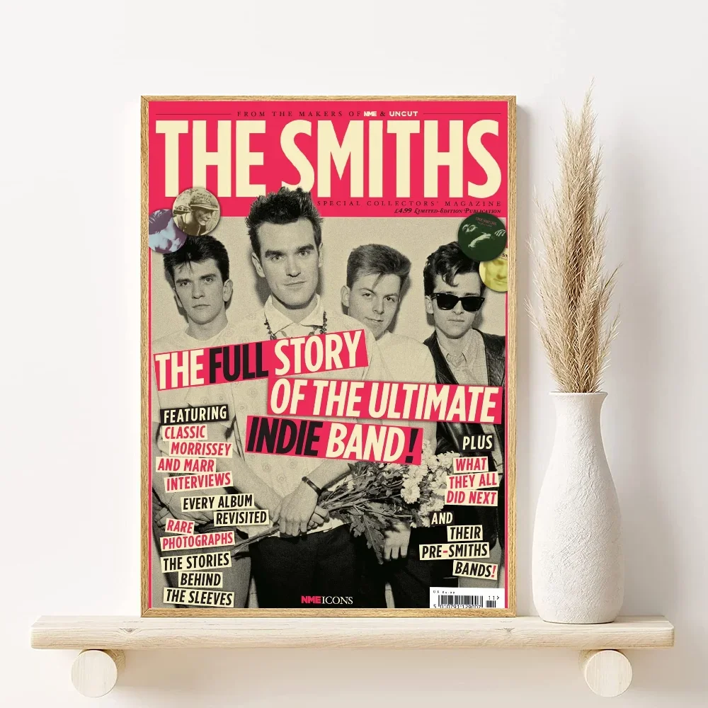 The Smiths Rock Band Minimalist Canvas Poster | Wall Art Print Canvas Wall Art Peaceful Pleasures Health and Wellness z8 40x50cm Unframed