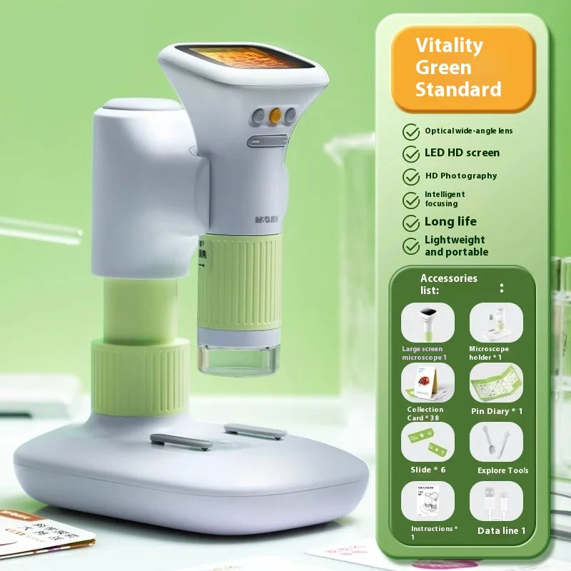 Children's Optical Microscope Scientific Experiment Portable Handheld Professional Can See Bacteria Peaceful Pleasures Health and Wellness