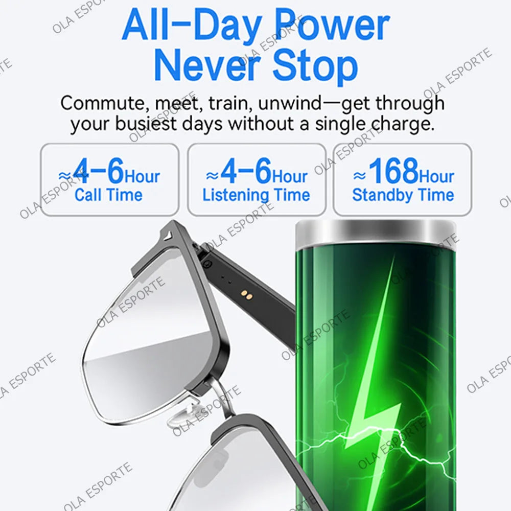 Smart Bluetooth Audio Sunglasses | Air Conduction Headset